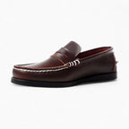 Mocassins Bateau Vintage Pour Homme - Marron