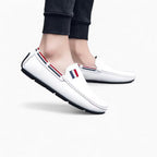 Mocassins Blancs Décontractés Effet Cuir Pour Hommes - image 5