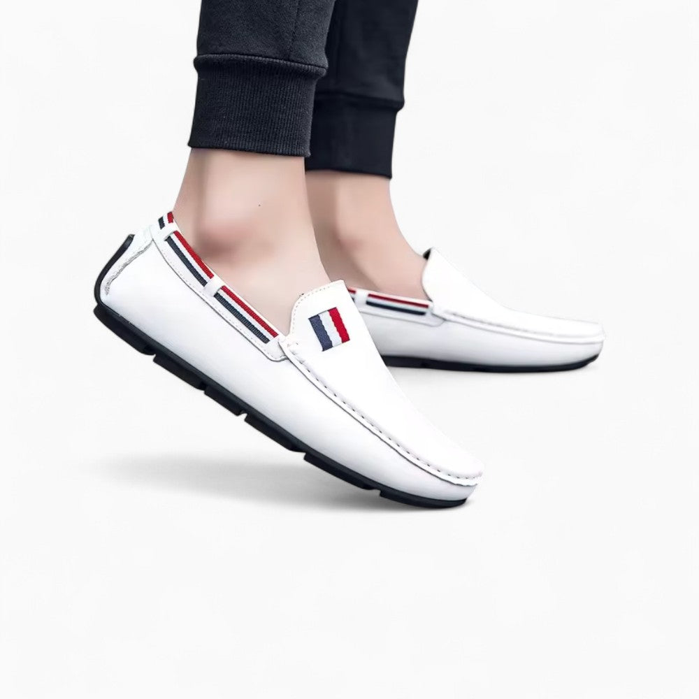 Mocassins Blancs Décontractés Effet Cuir Pour Hommes - image 5