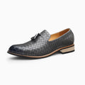 Mocassins Chics En Cuir À Gland Pour Hommes - Gris