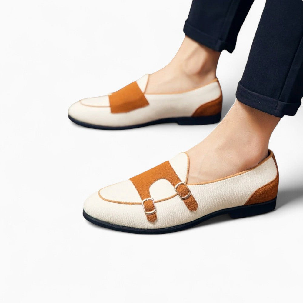 Mocassins Classiques En Cuir Synthétique Blanc Pour Hommes - image 2