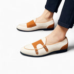 Mocassins Classiques En Cuir Synthétique Blanc Pour Hommes - image 2