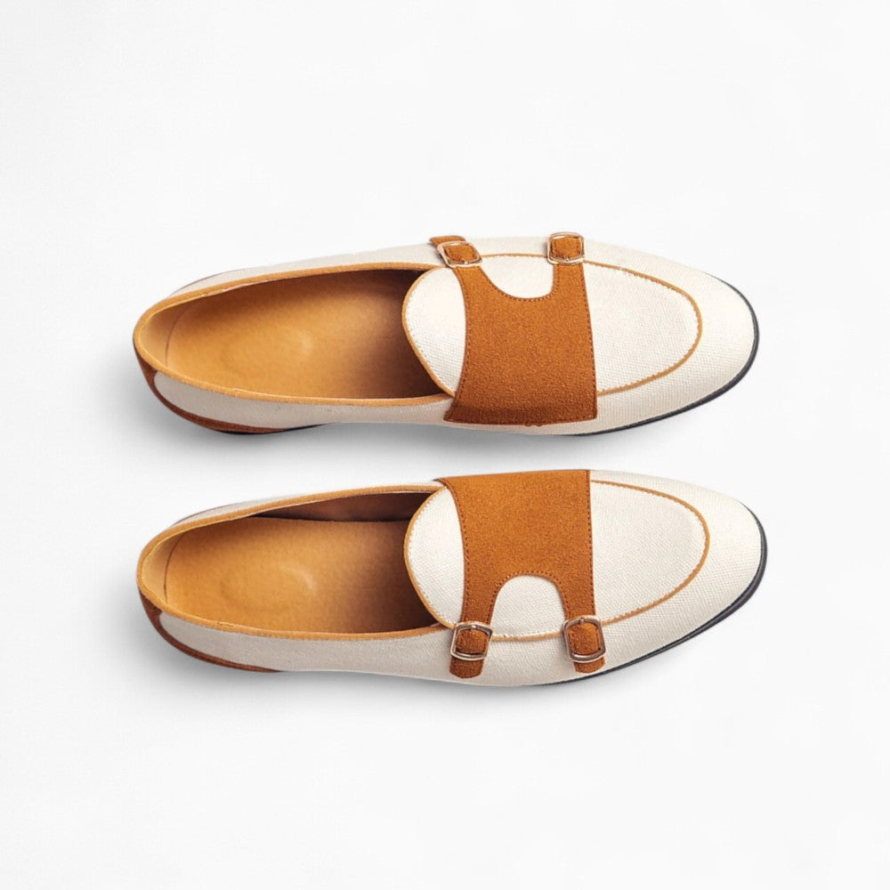 Mocassins Classiques En Cuir Synthétique Blanc Pour Hommes - image 3