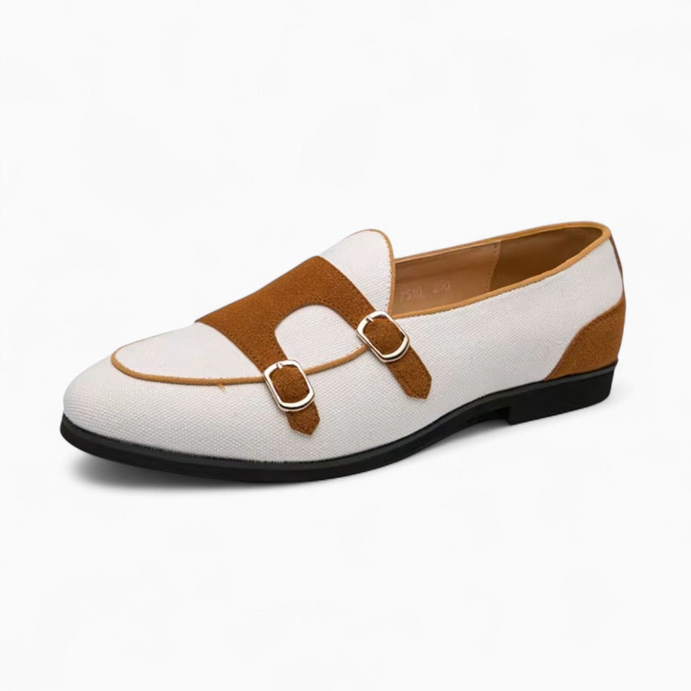 Mocassins Classiques En Cuir Synthétique Blanc Pour Hommes - Blanc