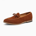 Mocassins Colorés Unis En Daim Pour Hommes - Marron