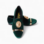 Mocassins De Mariage En Velours Avec Écusson Tigre - image 3