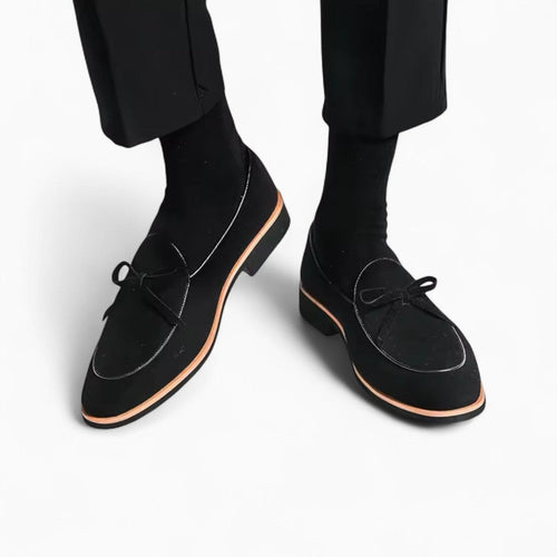 Mocassins décontractés à glands effet daim en microfibre pour homme - image 2
