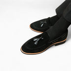 Mocassins décontractés à glands effet daim en microfibre pour homme - image 3