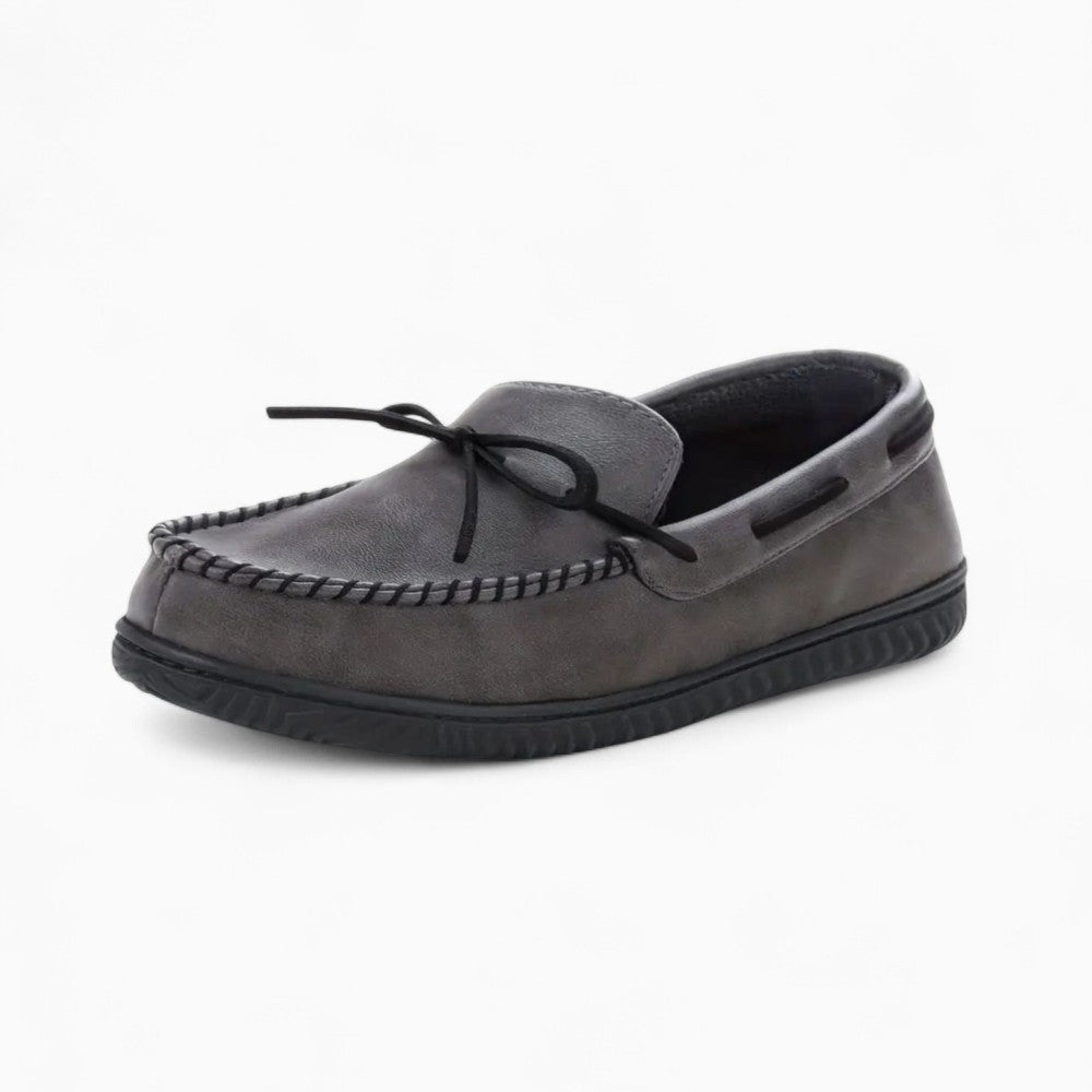 Mocassins Décontractés En Cuir Synthétique Pour Hommes - Gris