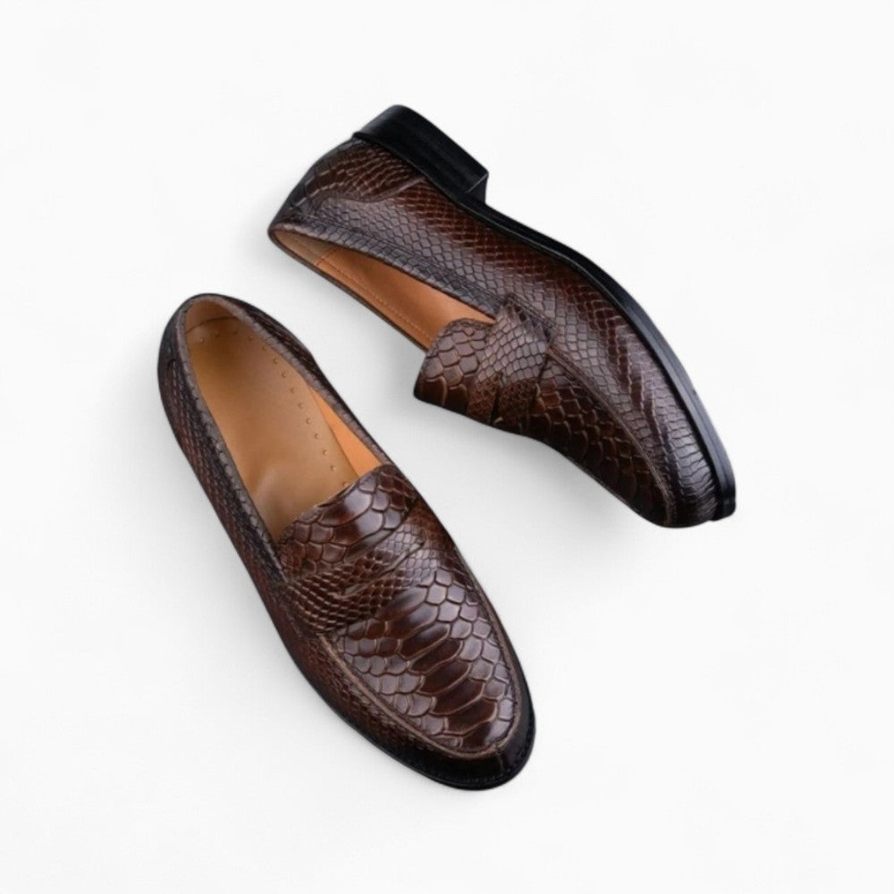 Mocassins Décontractés Marron En Cuir Véritable Pour Homme - image 3