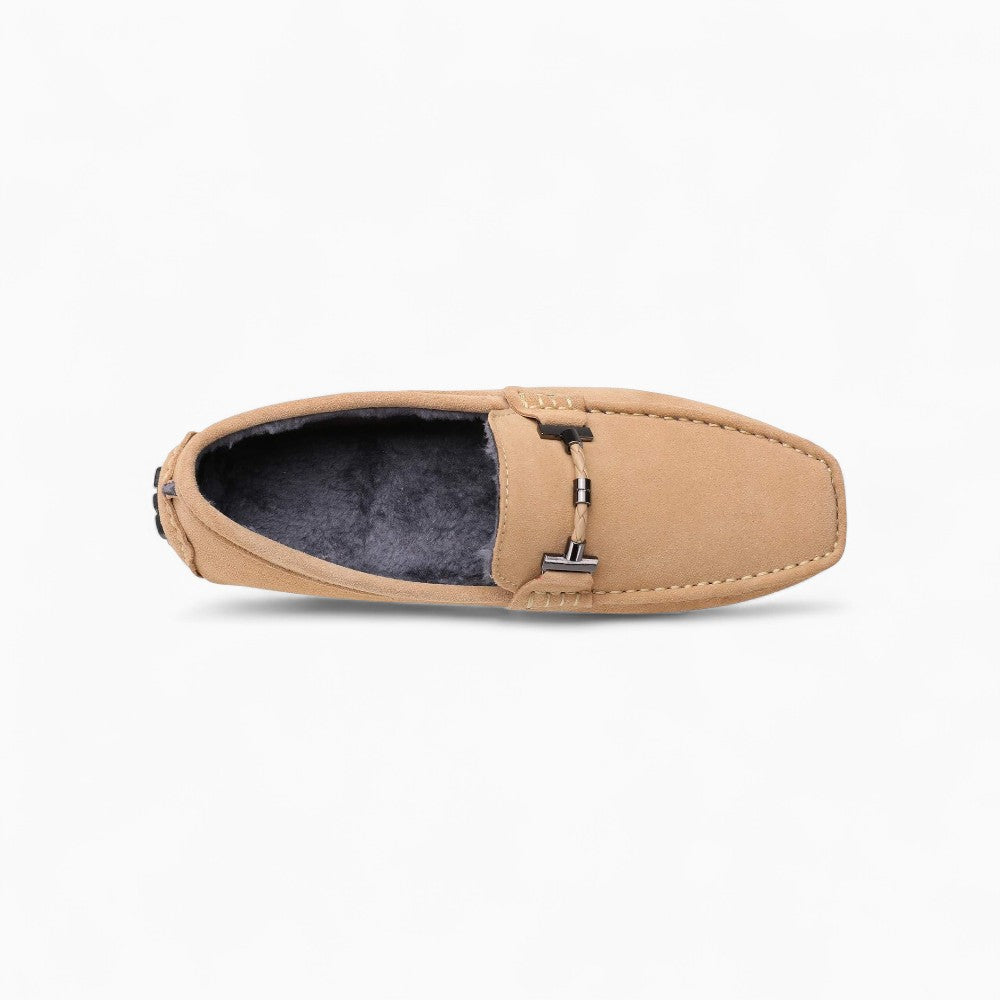 Mocassins D’été En Daim Beige Pour Hommes - image 2