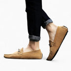 Mocassins D’été En Daim Beige Pour Hommes - image 6