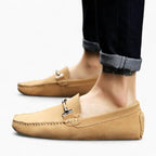 Mocassins D’été En Daim Beige Pour Hommes - image 7