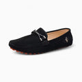 Mocassins D’été En Daim Noir Pour Hommes - Noir