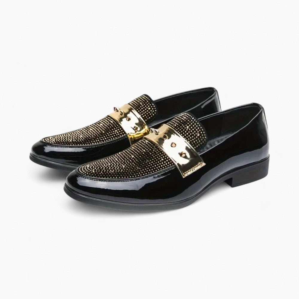 Mocassins Dorés À Clous Pour Hommes - image 2