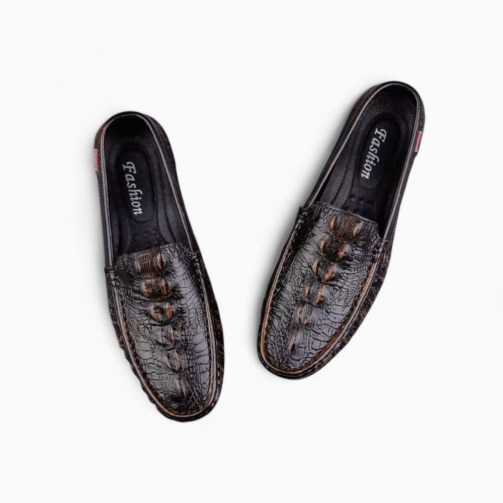 Mocassins effet cuir crocodile en PU - image 2