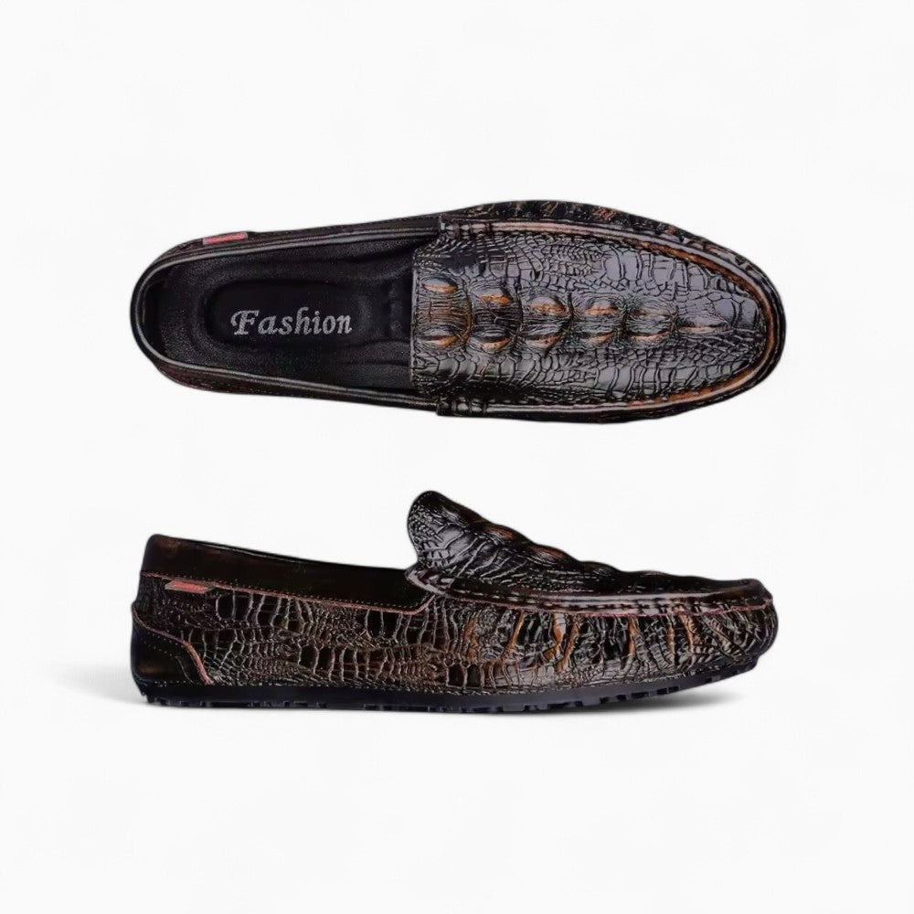 Mocassins effet cuir crocodile en PU - image 3