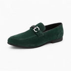 Mocassins Effet Daim Classiques Pour Hommes - Vert