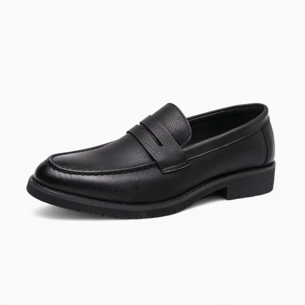 Mocassins En Cuir Formels Pour Hommes - Noir
