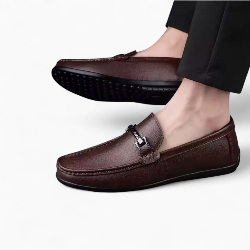 Mocassins En Cuir Véritable Avec Mors Pour Homme - image 2