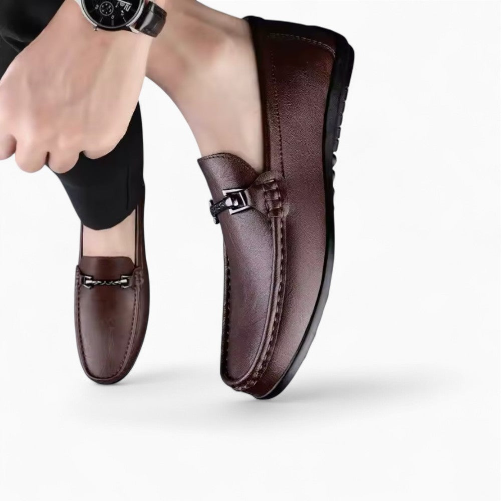 Mocassins En Cuir Véritable Avec Mors Pour Homme - image 3