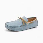 Mocassins En Daim À Nœud Pour Homme - Bleu