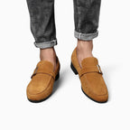Mocassins En Daim À Talon Carré Pour Hommes - image 3