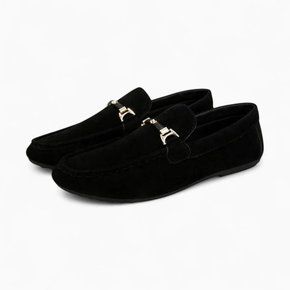 Mocassins En Daim Avec Une Chaîne Décorative Pour Hommes - image 2