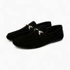 Mocassins En Daim Avec Une Chaîne Décorative Pour Hommes - image 2