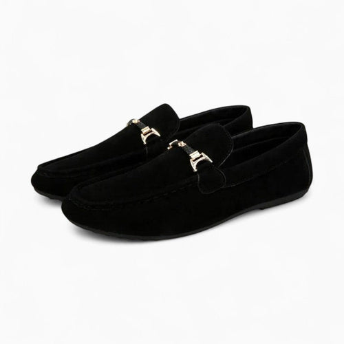 Mocassins En Daim Avec Une Chaîne Décorative Pour Hommes - image 2