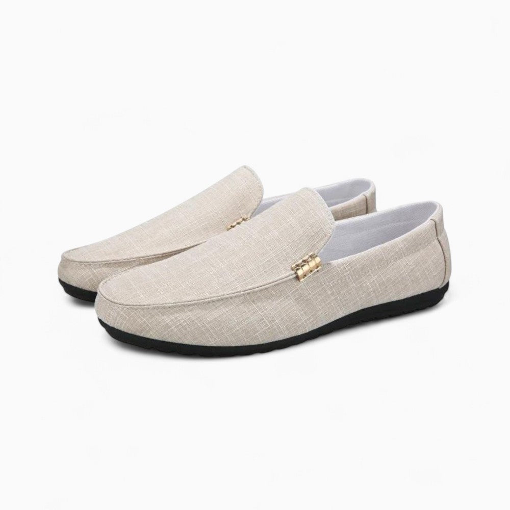 Mocassins En Daim Décontracté Beige Pour Homme - image 2