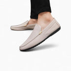 Mocassins En Daim Décontracté Beige Pour Homme - image 3