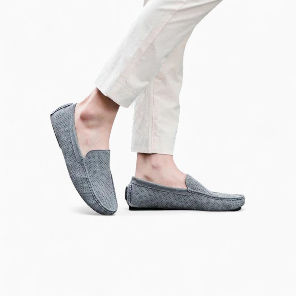 Mocassins En Daim Décontracté Gris Pour Hommes - image 4
