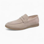 Mocassins En Daim Synthétique Légers Pour Hommes - Beige