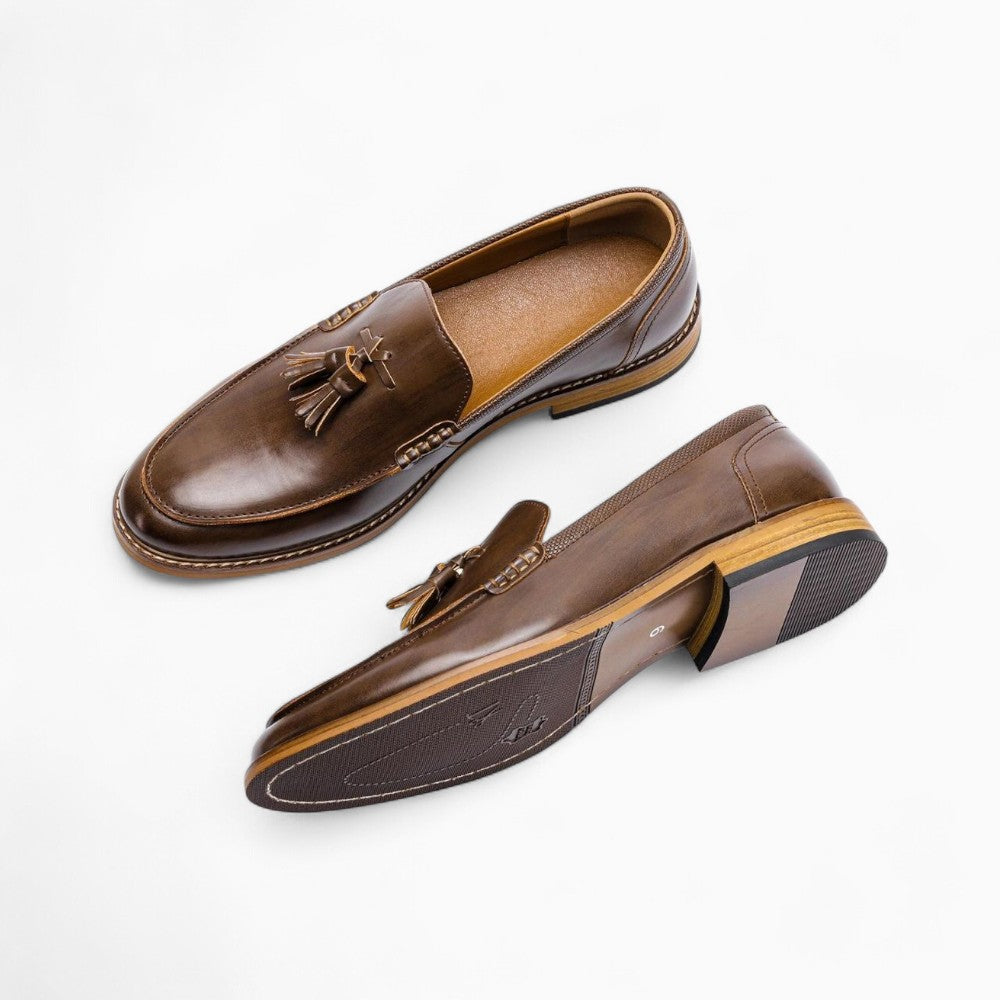 Mocassins en microfibre à frange et nœud - image 3