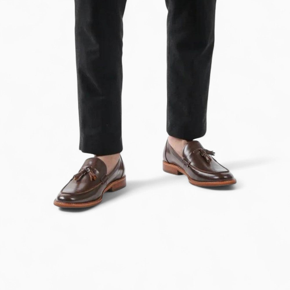 Mocassins en microfibre à frange et nœud - image 4