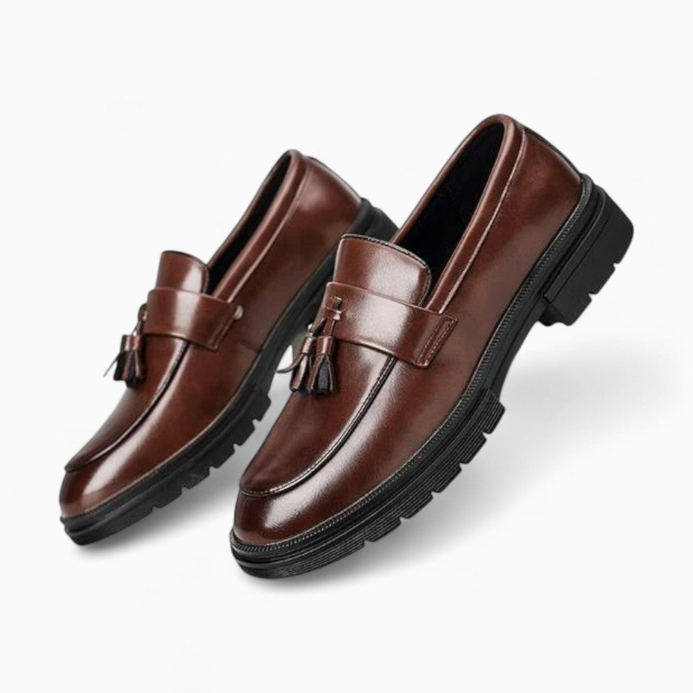 Mocassins Habillés À Glands En Cuir Véritable Pour Homme - image 2