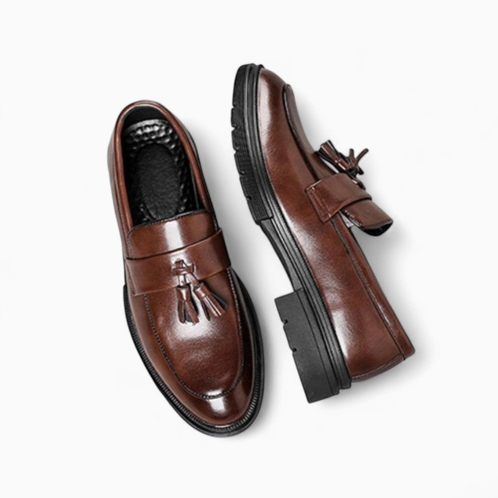 Mocassins Habillés À Glands En Cuir Véritable Pour Homme - image 3