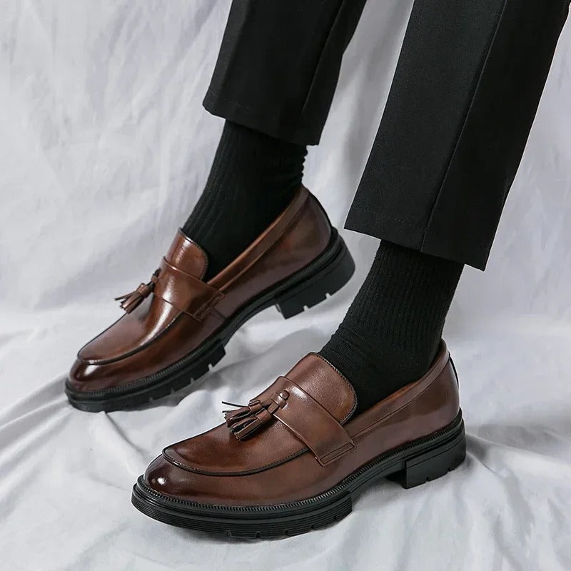 Mocassins Habillés À Glands En Cuir Véritable Pour Homme - image 5
