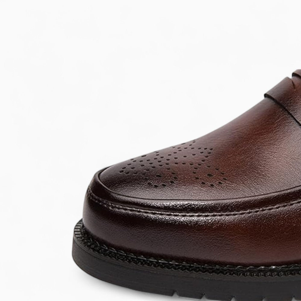 Mocassins Habillés En Cuir Véritable Pour Homme - image 2