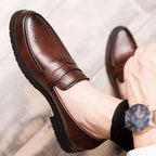 Mocassins Habillés En Cuir Véritable Pour Homme - image 8