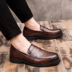 Mocassins Habillés En Cuir Véritable Pour Homme - image 10