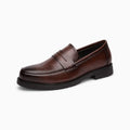 Mocassins Habillés En Cuir Véritable Pour Homme - Marron