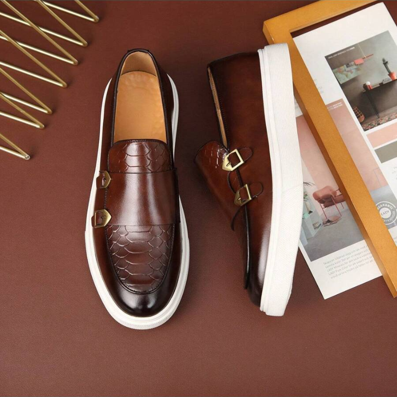 Mocassins homme à boucles - image 7