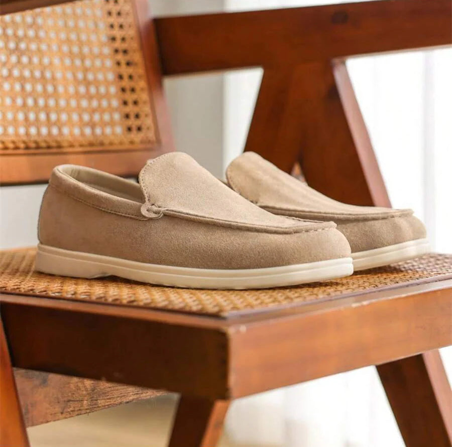 Mocassins homme à bout rond - Beige