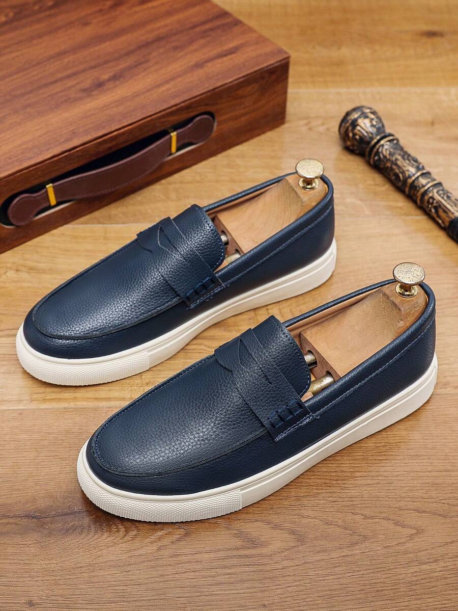 Mocassins homme à bride classique - Bleu