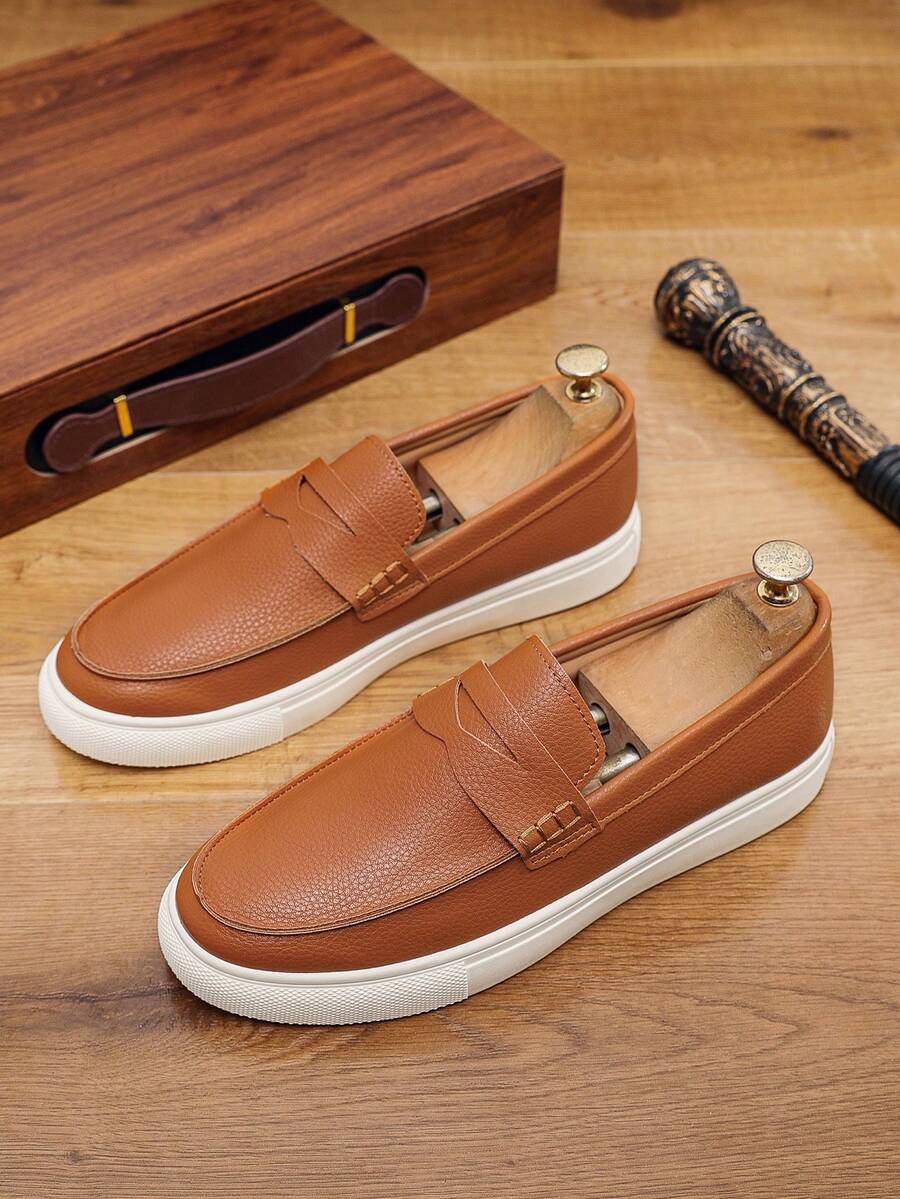 Mocassins homme à bride classique - Marron