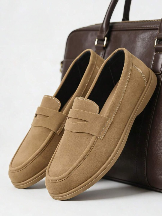 Mocassins homme à bride - Kaki