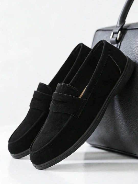 Mocassins homme à bride - Noir
