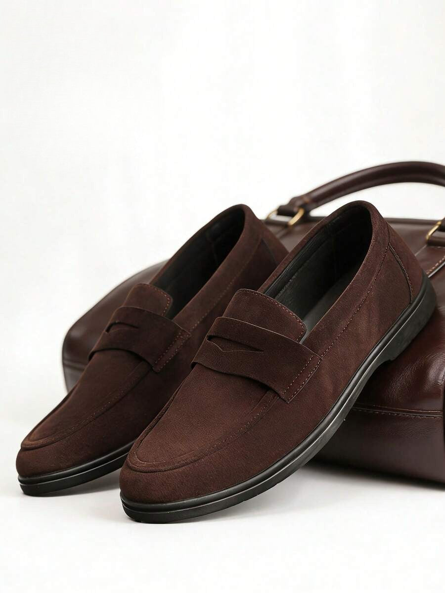 Mocassins homme à bride penny - Marron